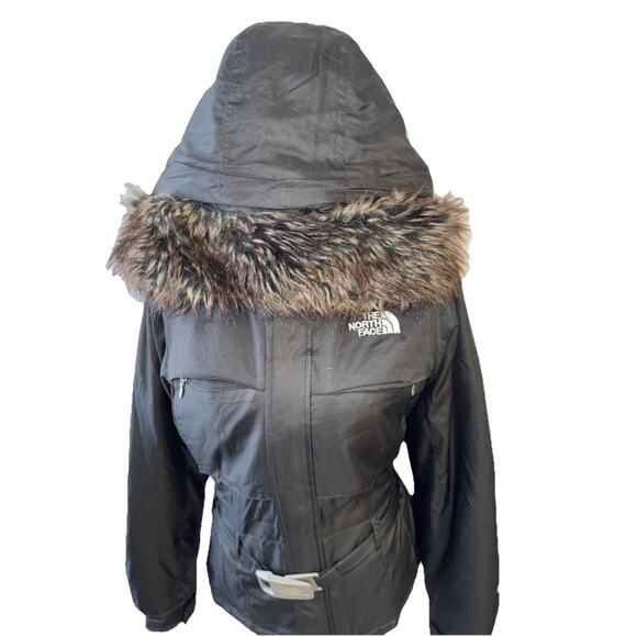 The North Face Goose Down Hyvent Silver Buckle Black Coat Size M - Picture 5 of 14